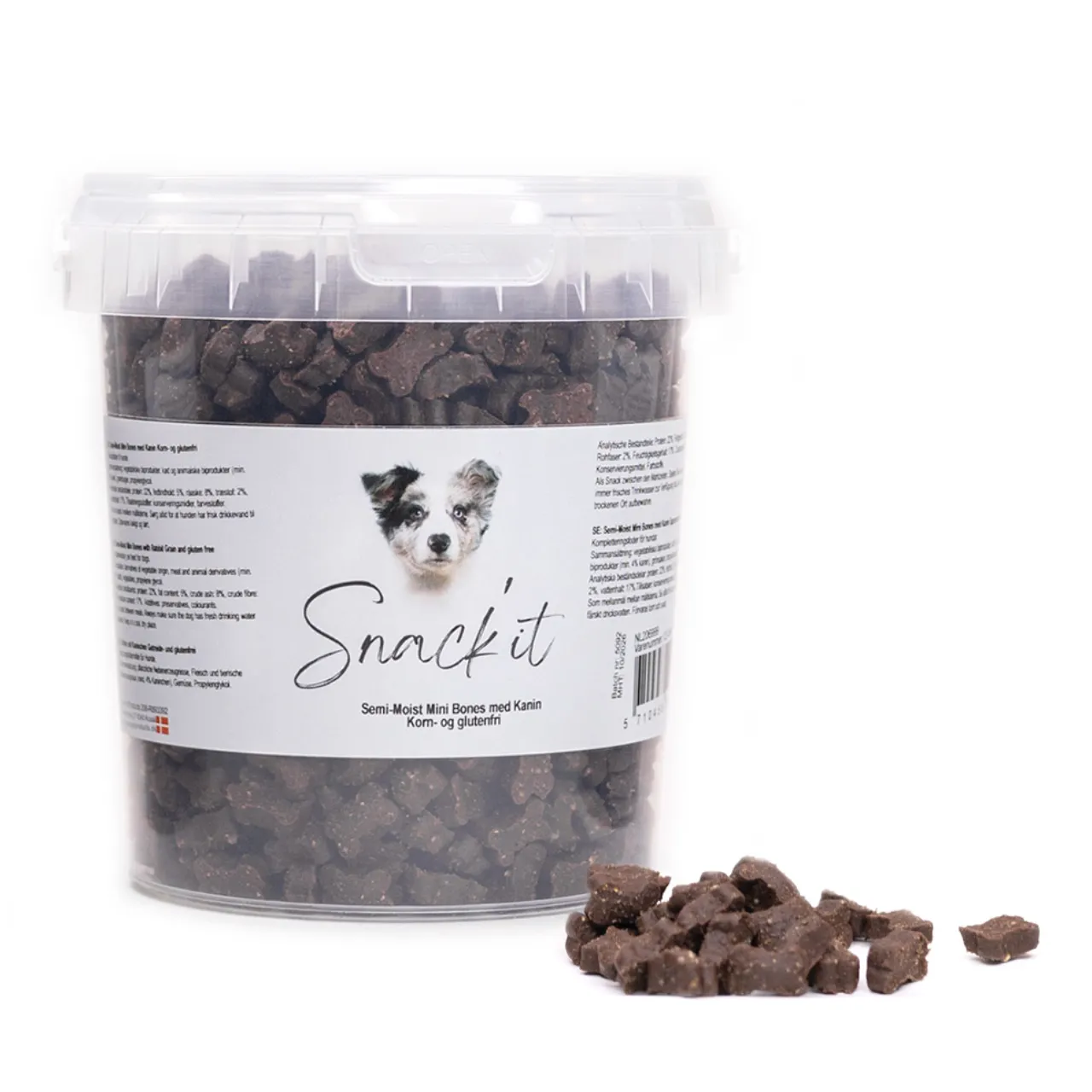 Snackit Semi-Moist Mini Bones kanin 500 g